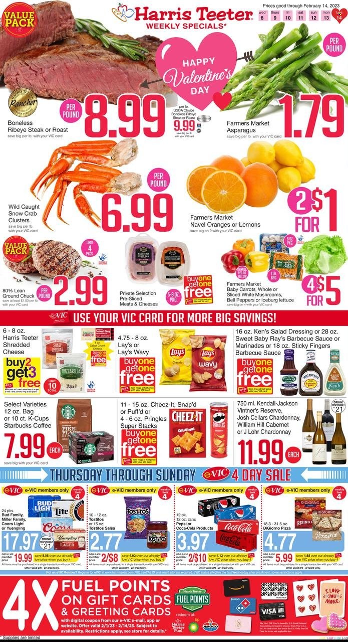 Harris Teeter ad - 02/08/2023 - 02/14/2023. Page 1