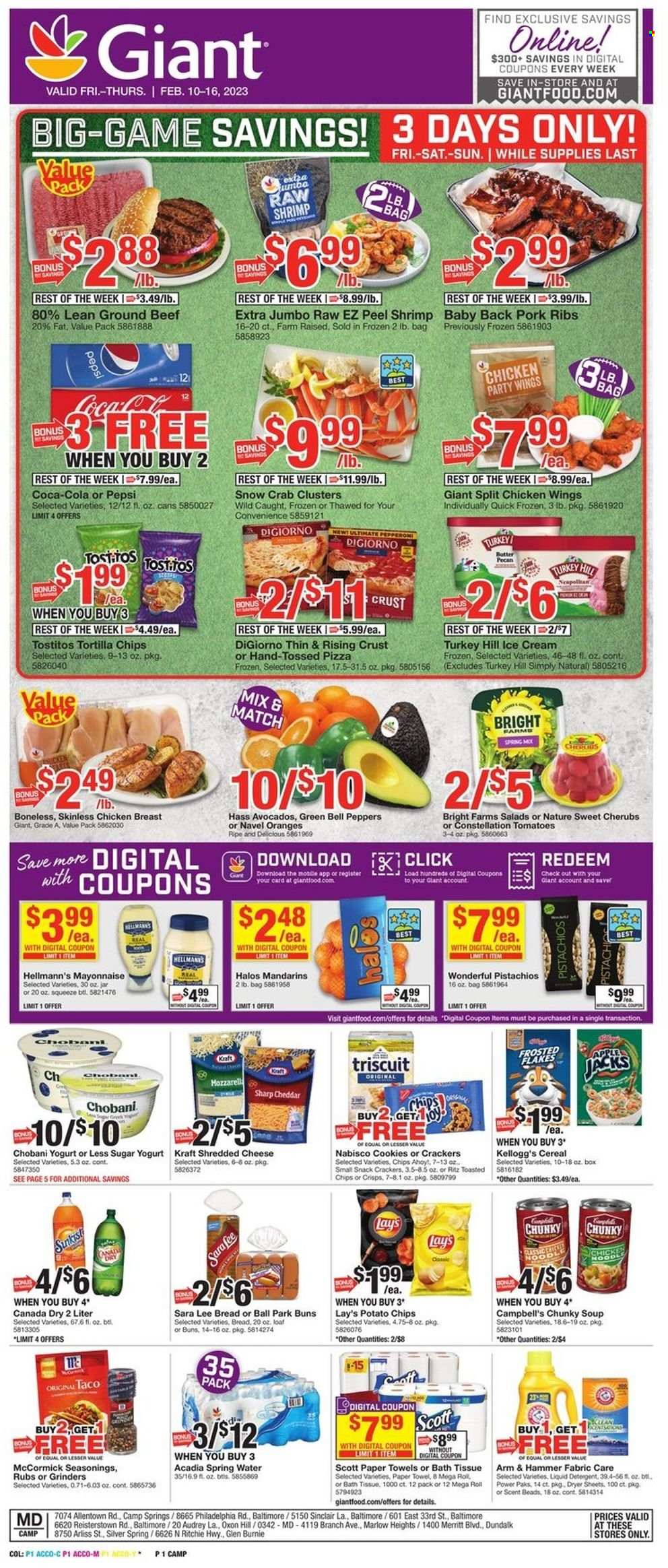 Giant Food ad - 02/10/2023 - 02/16/2023. Page 1