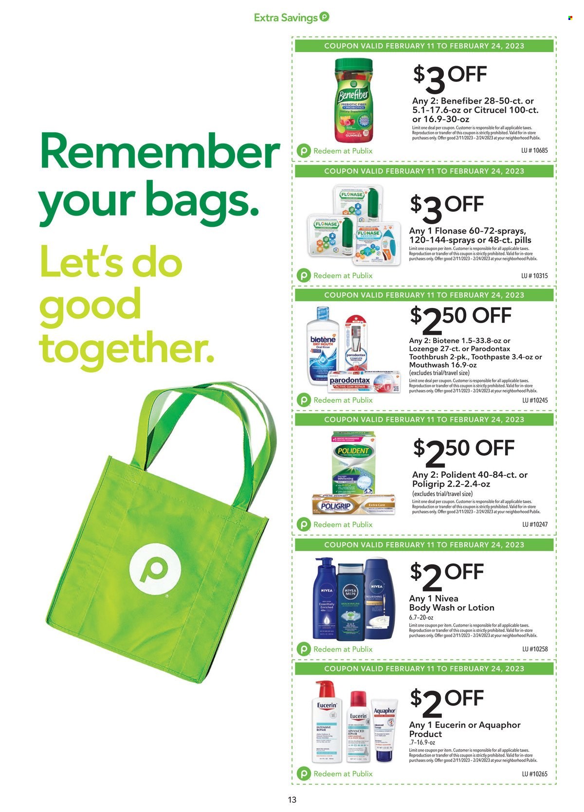 Publix ad - 02/11/2023 - 02/24/2023. Page 13