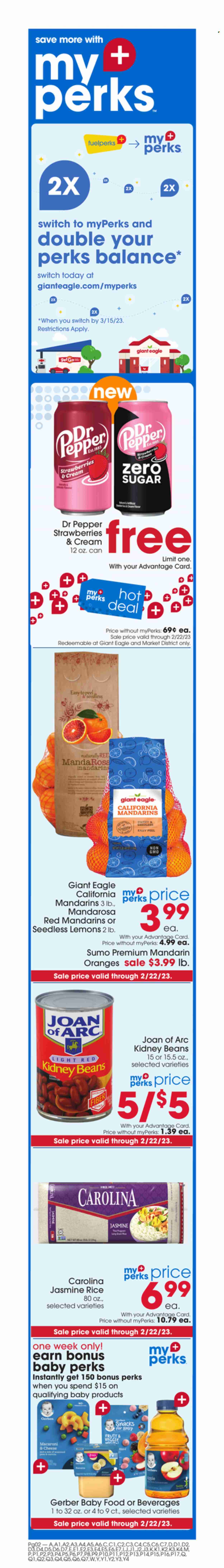 Giant Eagle ad - 02/16/2023 - 02/22/2023. Page 9
