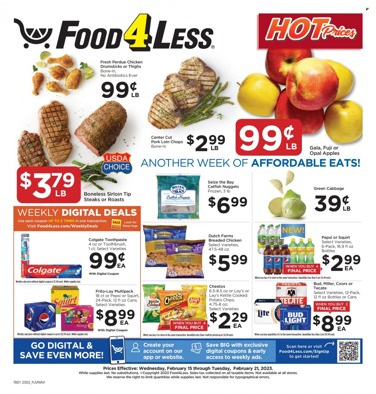 Food 4 Less ad - 02/15/2023 - 02/21/2023. Page 1