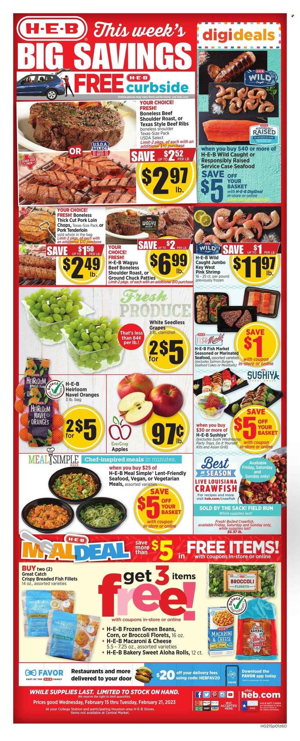 H-E-B ad - 02/15/2023 - 02/21/2023. Page 1