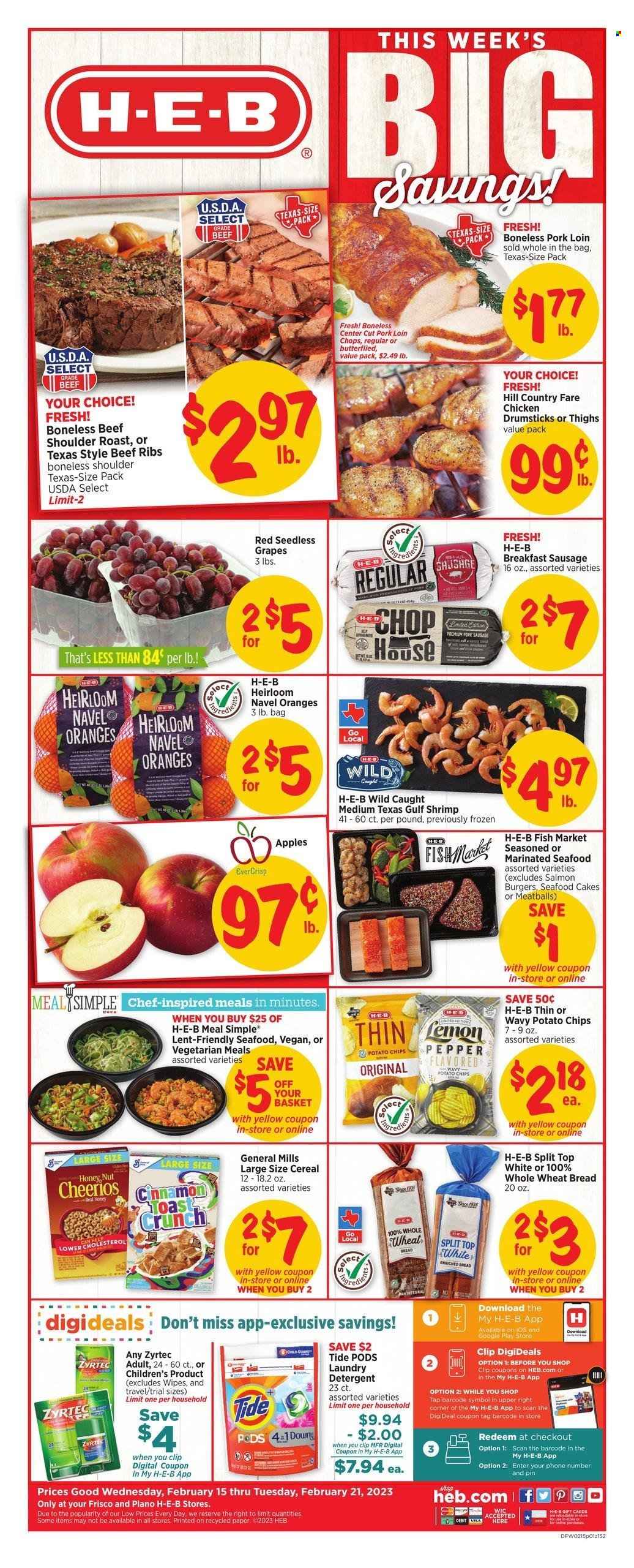H-E-B ad - 02/15/2023 - 02/21/2023. Page 1