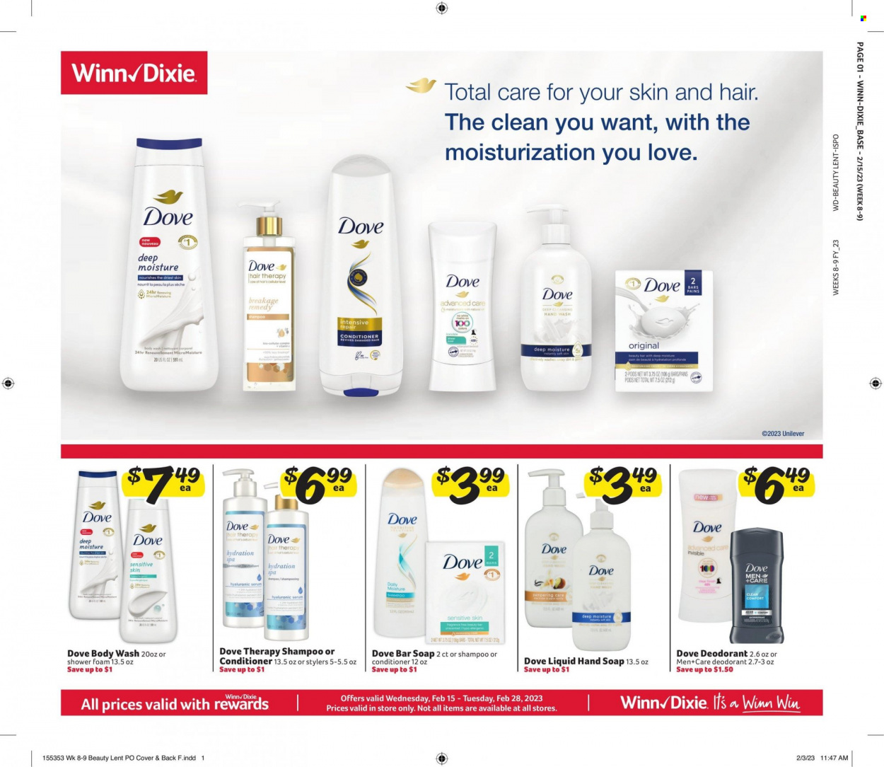 Winn Dixie ad - 02/15/2023 - 02/28/2023. Page 1