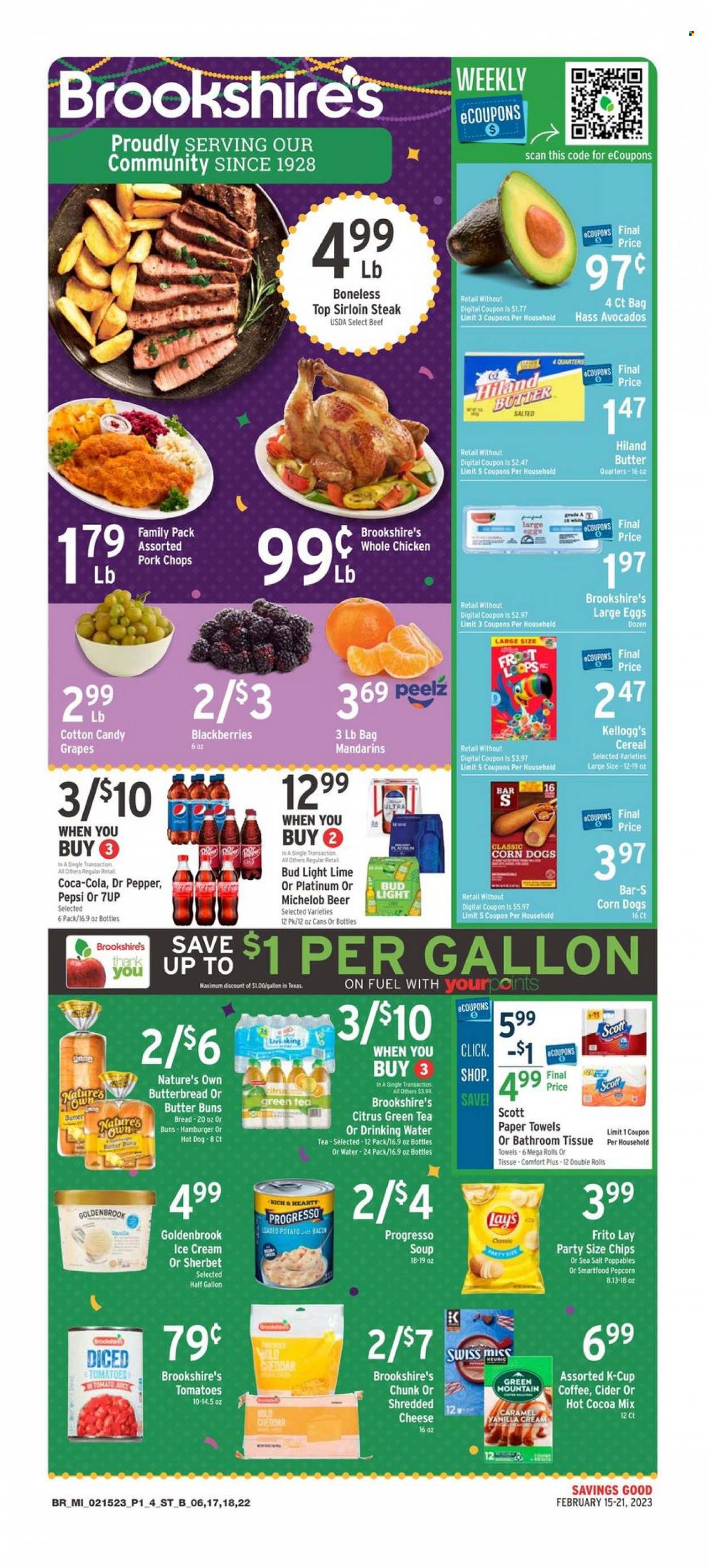 Brookshires ad - 02/15/2023 - 02/21/2023. Page 1
