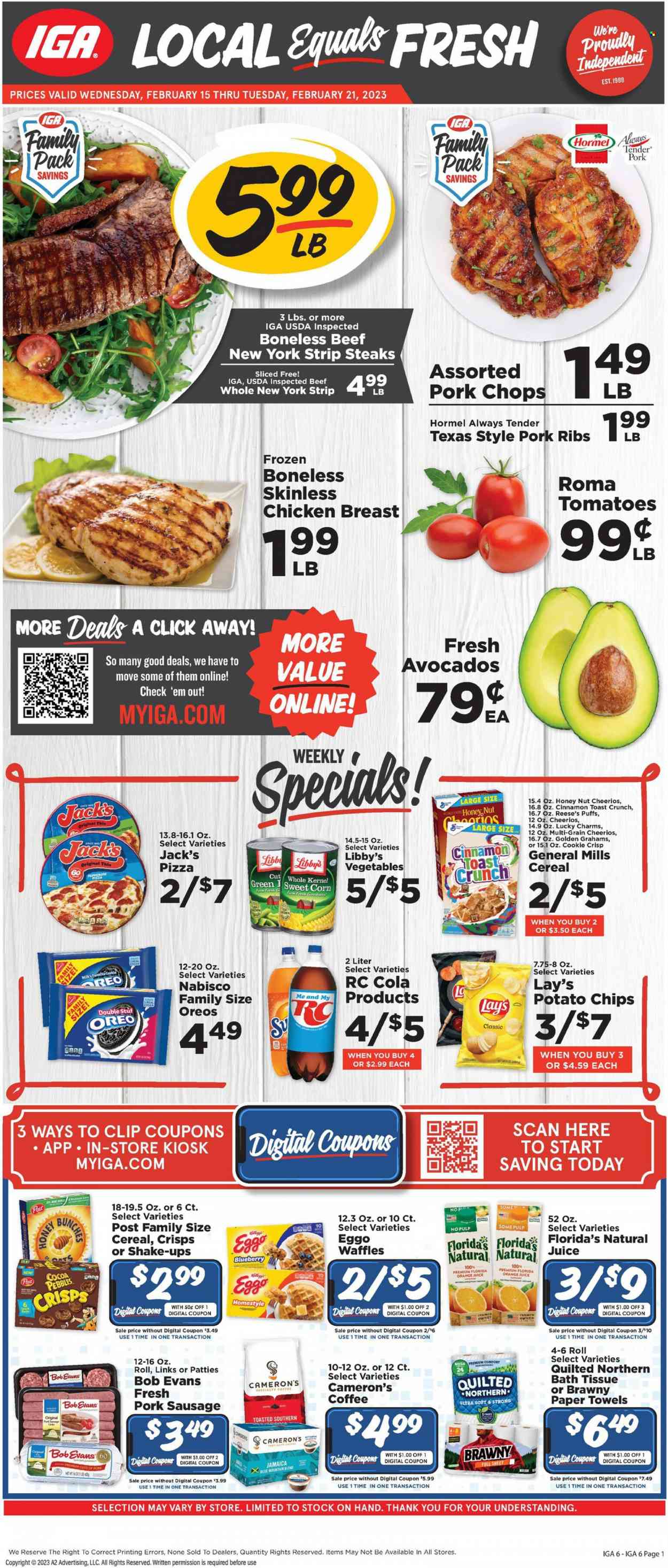 IGA ad - 02/15/2023 - 02/21/2023. Page 1