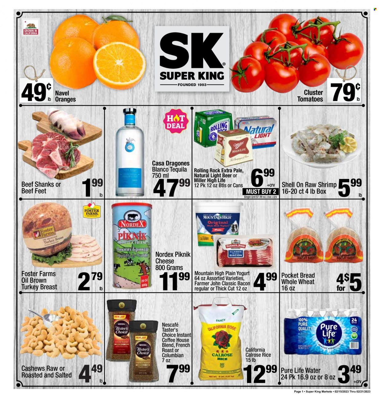 Super King Markets ad - 02/15/2023 - 02/21/2023. Page 1