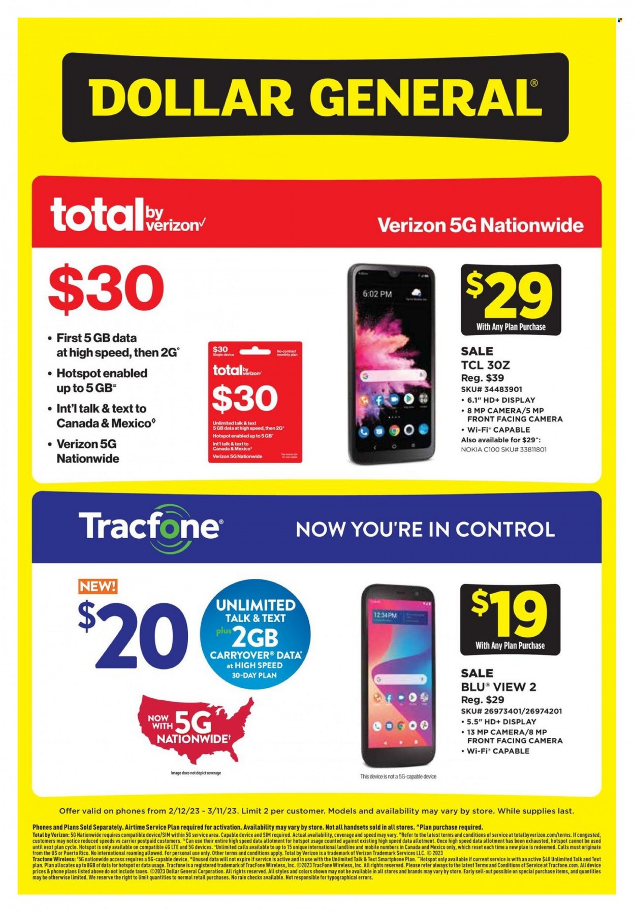 Dollar General ad - 02/12/2023 - 03/11/2023. Page 1
