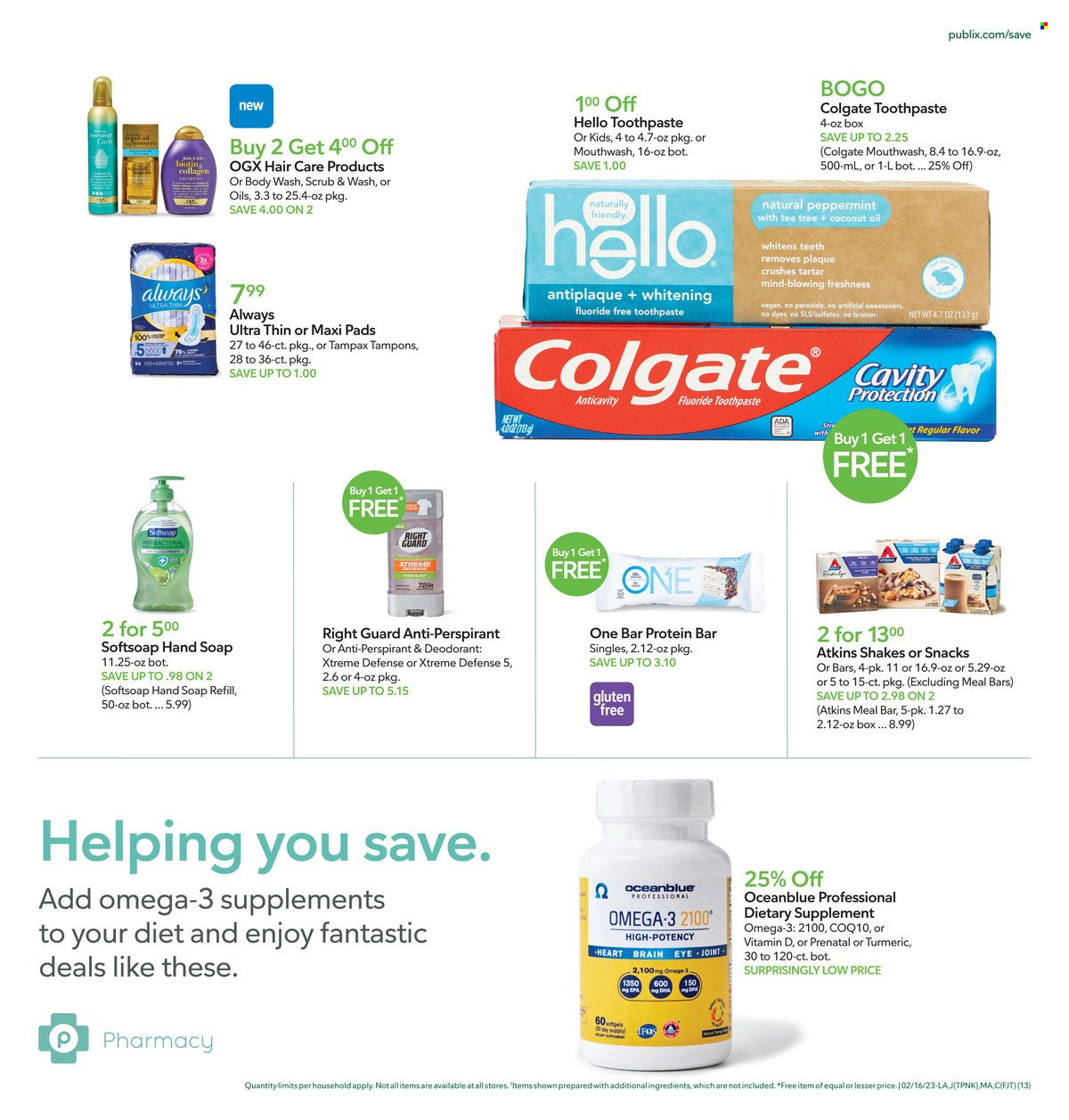 Publix ad - 02/16/2023 - 02/22/2023. Page 13