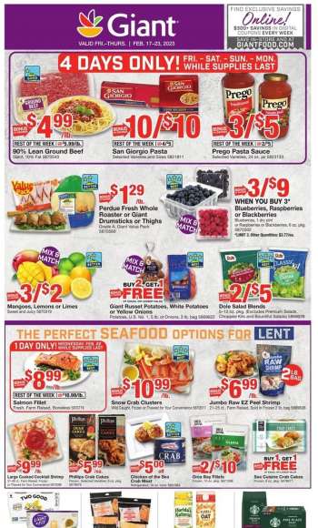 Giant Food Flyer - 02/17/2023 - 02/23/2023.