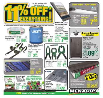 Menards Flyer - February 19, 2023 - February 26, 2023.