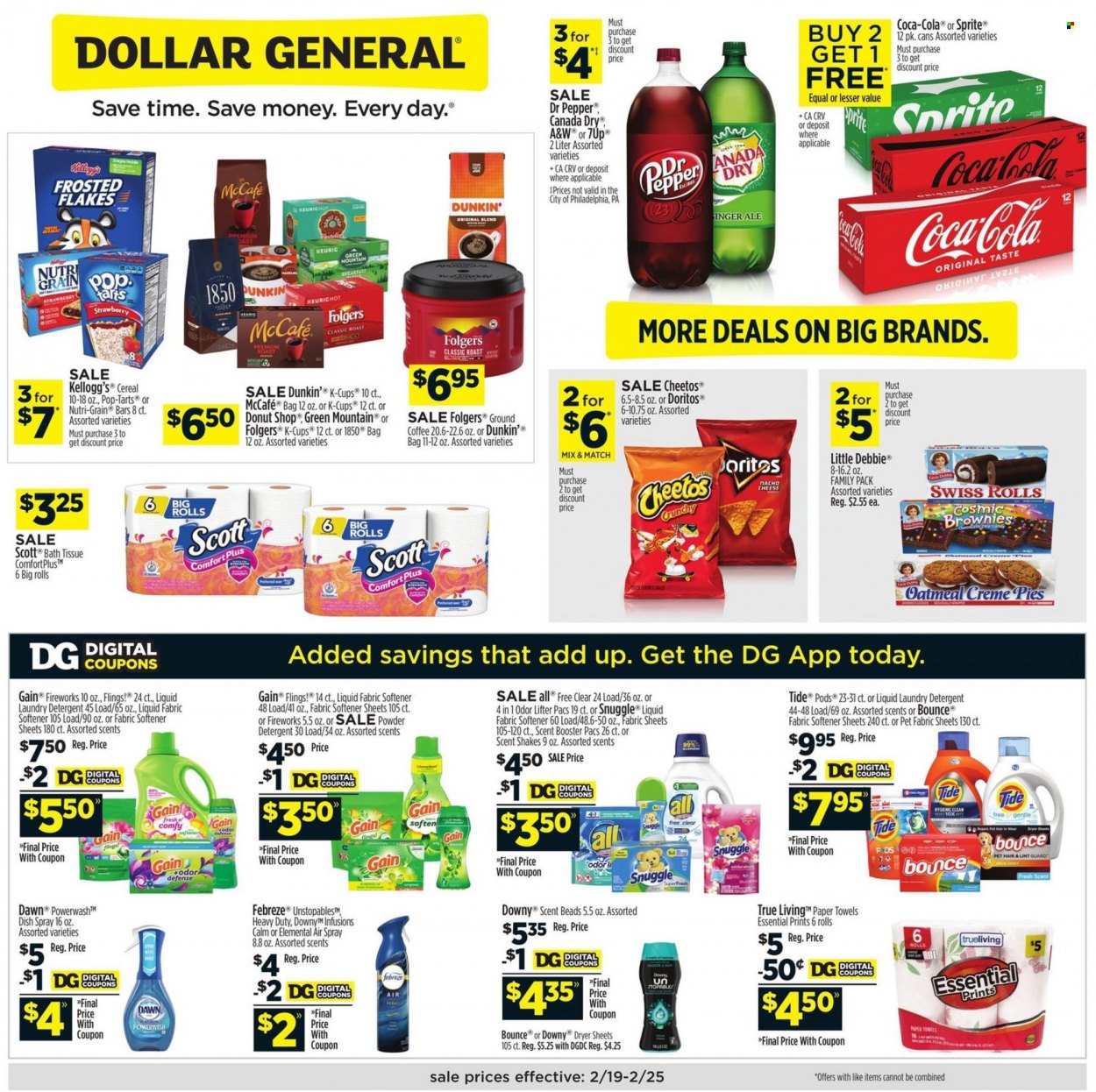 Dollar General ad - 02/19/2023 - 02/25/2023. Page 1