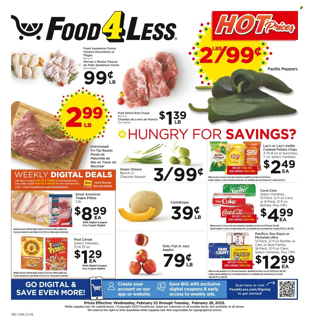 Food 4 Less ad - 02/22/2023 - 02/28/2023. Page 1