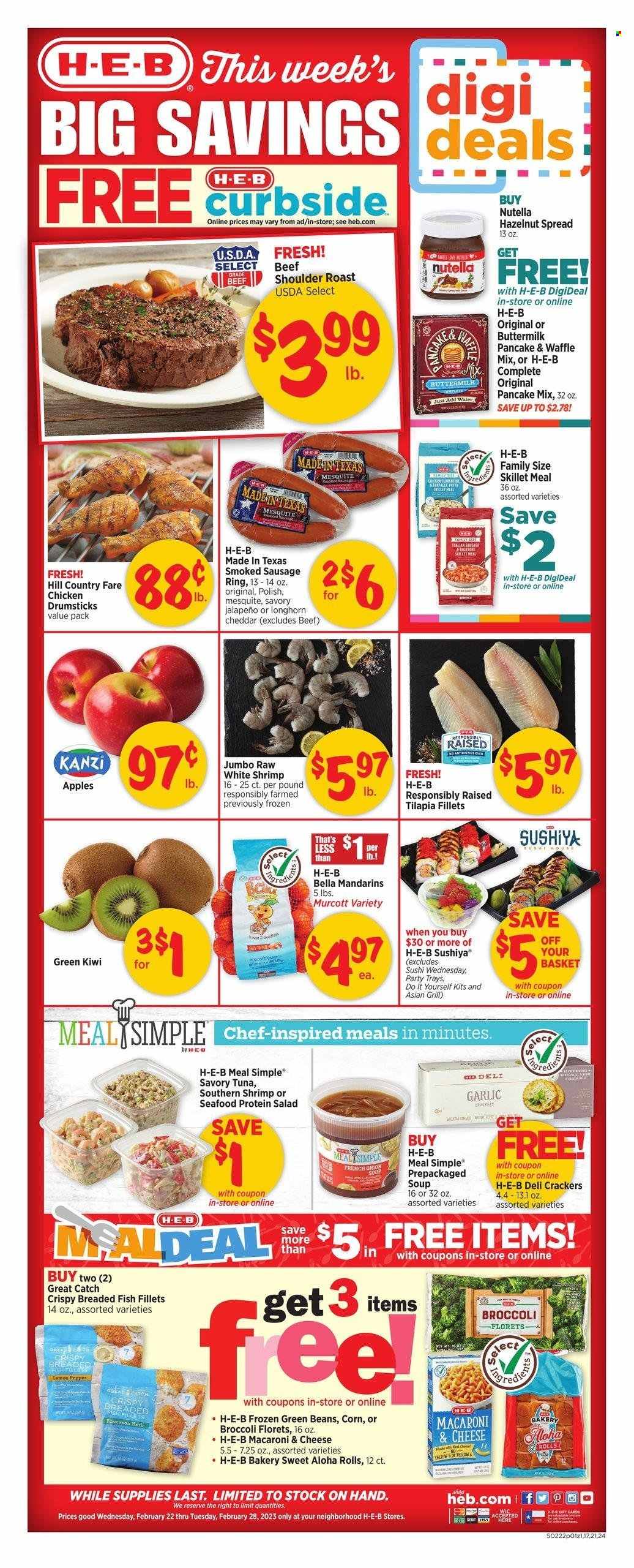 H-E-B ad - 02/22/2023 - 02/28/2023. Page 1