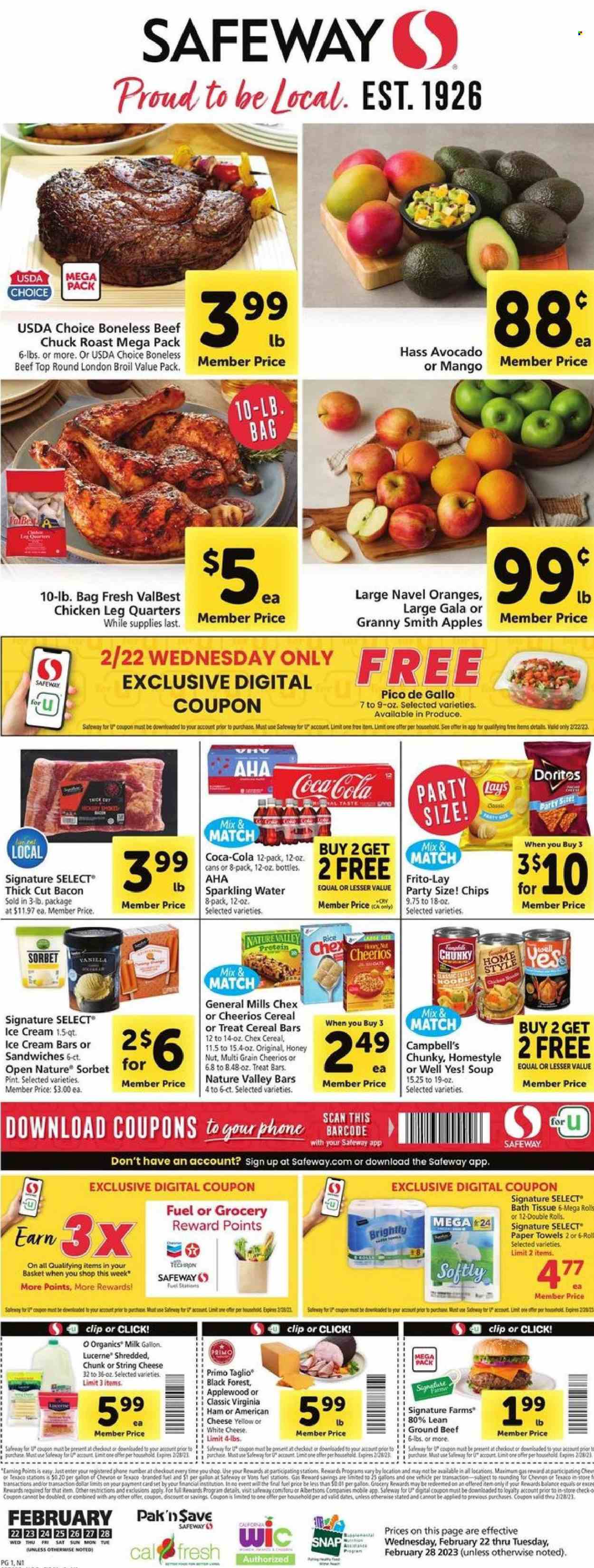 Safeway ad - 02/22/2023 - 02/28/2023. Page 1
