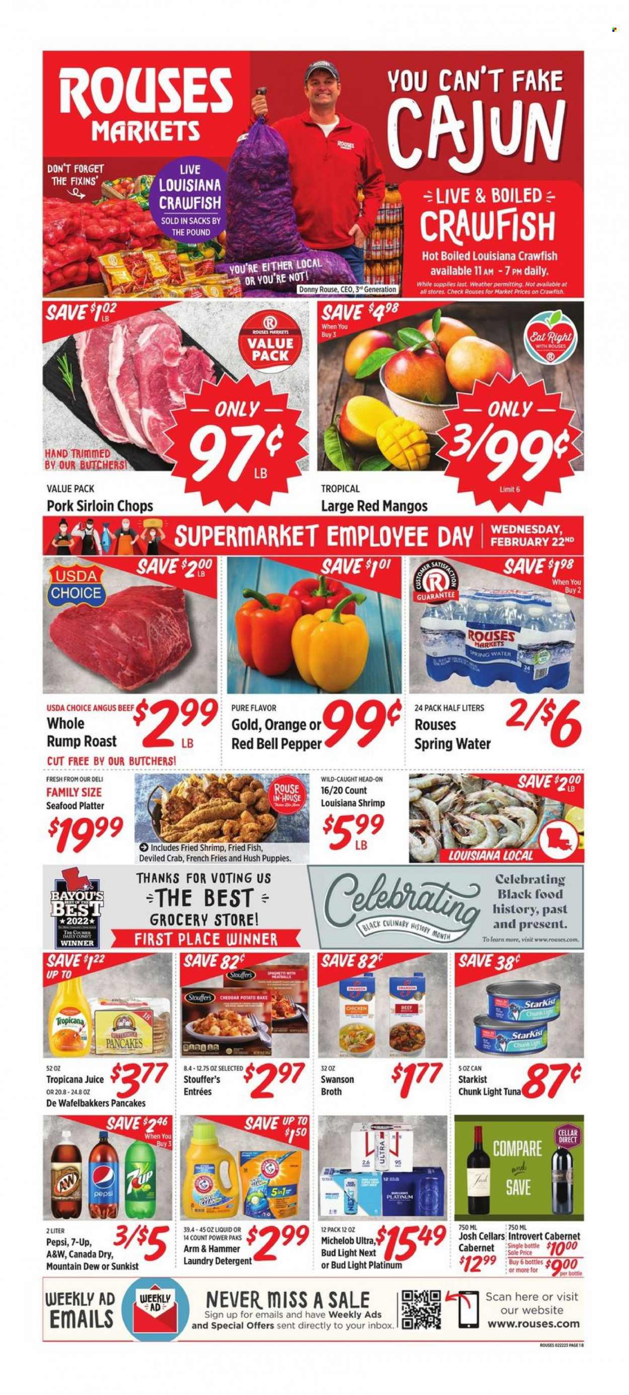 Rouses Markets ad - 02/22/2023 - 03/01/2023. Page 1