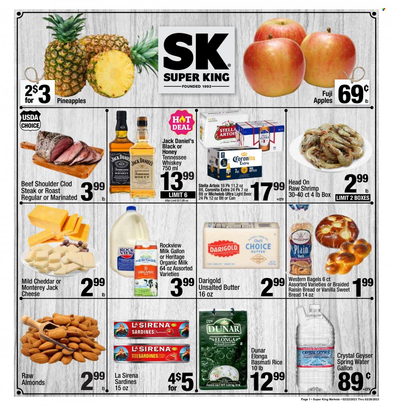 Super King Markets ad - 02/22/2023 - 02/28/2023. Page 1