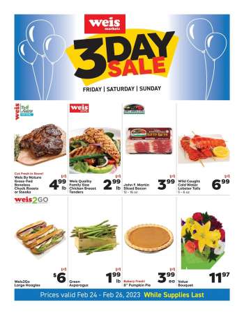 Weis Flyer - 02/24/2023 - 02/26/2023.