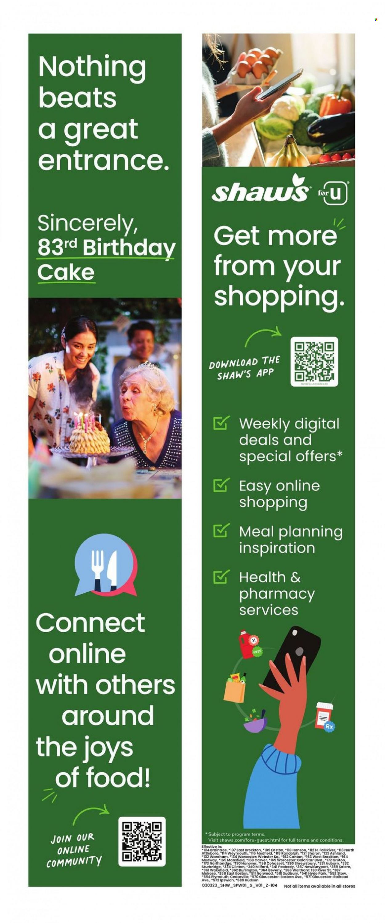 Shaw’s ad - 03/03/2023 - 03/09/2023. Page 7