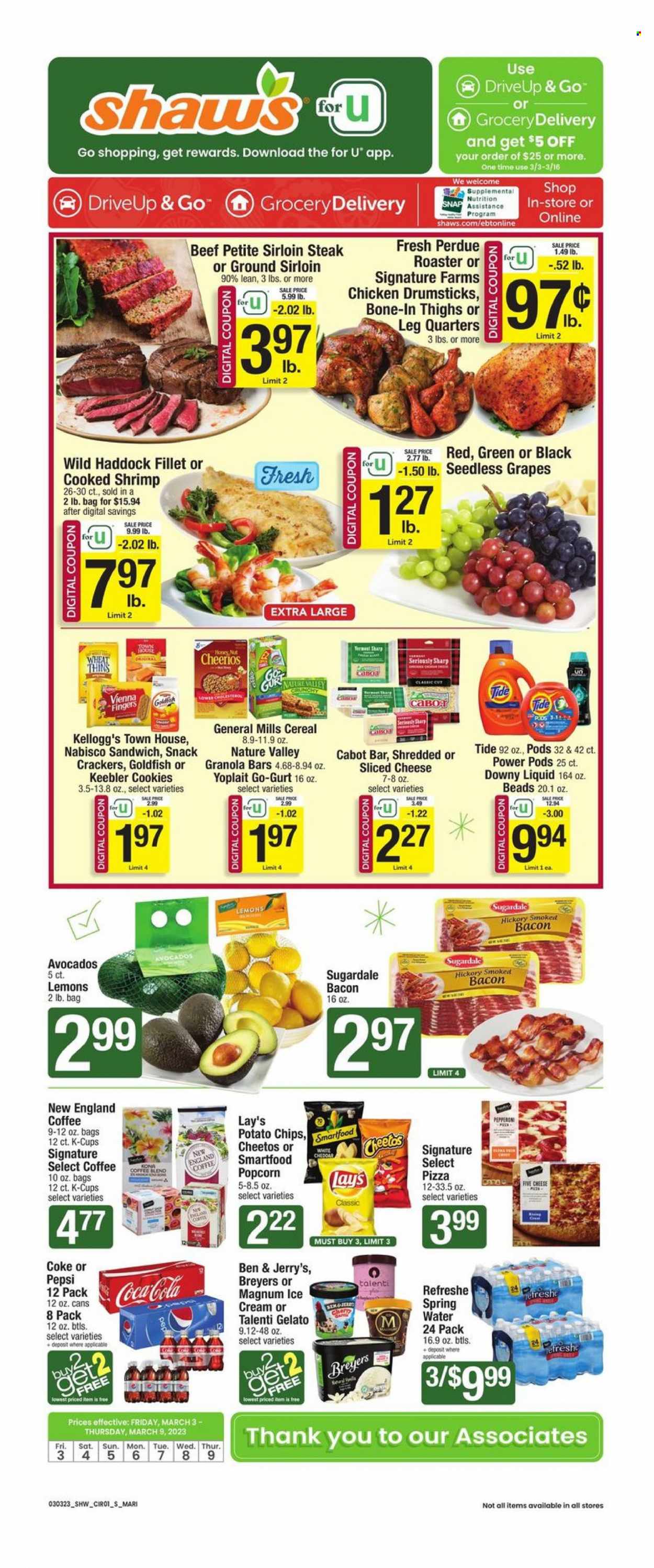 Shaw’s ad - 03/03/2023 - 03/09/2023. Page 1