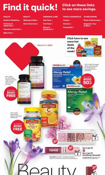 CVS Pharmacy Flyer - 03/05/2023 - 03/11/2023.