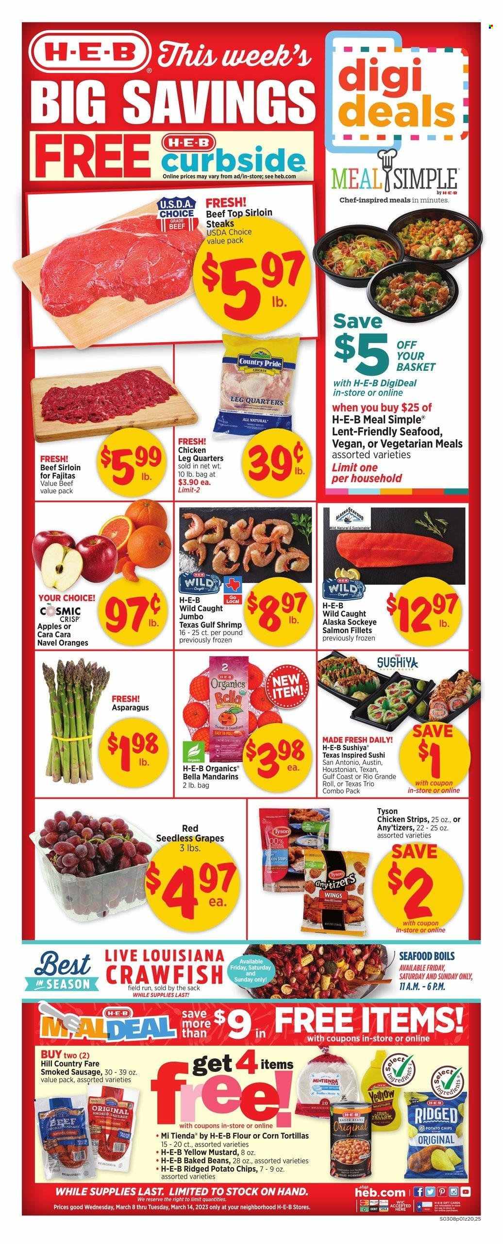 H-E-B ad - 03/08/2023 - 03/14/2023. Page 1