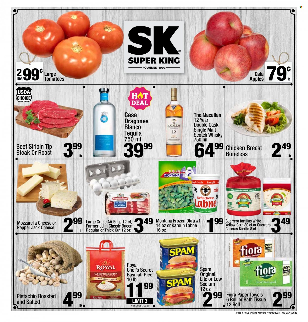 Super King Markets ad - 03/08/2023 - 03/14/2023. Page 1