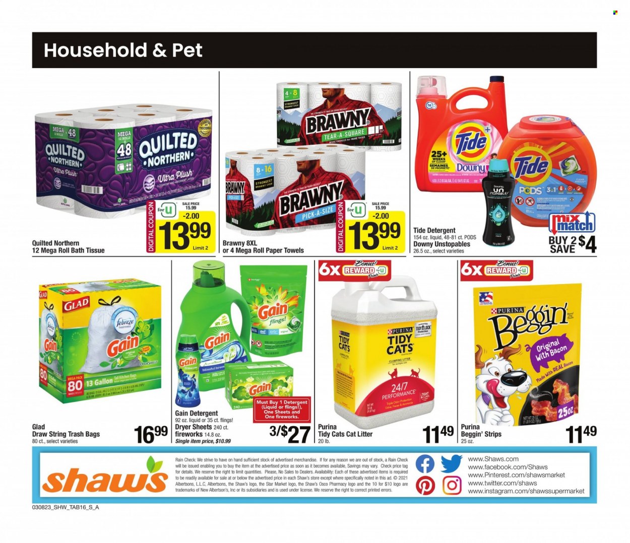 Shaw’s ad - 03/08/2023 - 04/13/2023. Page 16