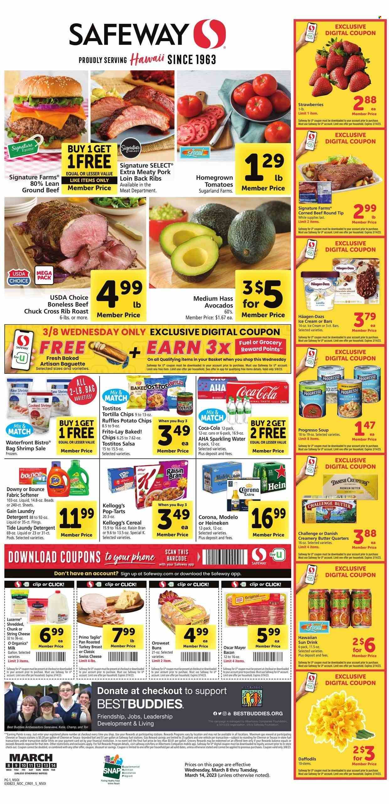 Safeway ad - 03/08/2023 - 03/14/2023. Page 1