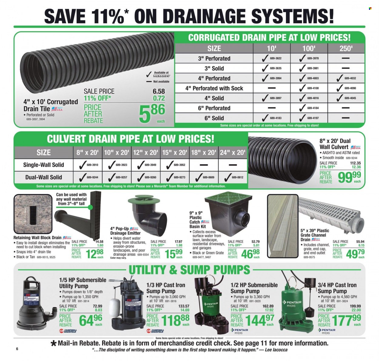 Menards ad - 03/09/2023 - 03/19/2023. Page 11