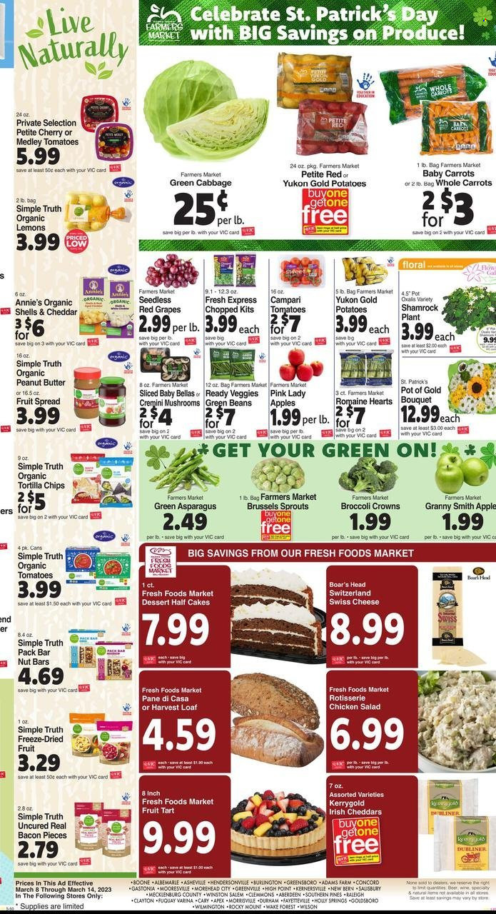 Harris Teeter ad - 03/08/2023 - 03/14/2023. Page 6