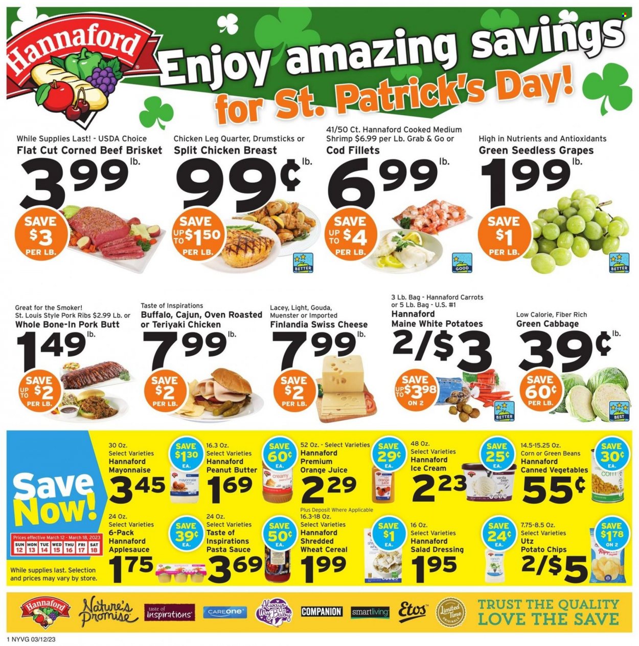 Hannaford ad - 03/12/2023 - 03/18/2023. Page 1