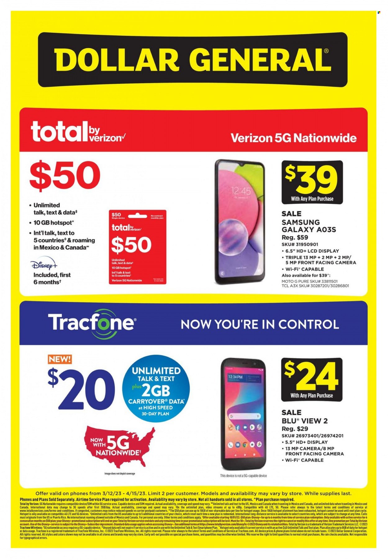 Dollar General ad - 03/12/2023 - 04/15/2023. Page 1