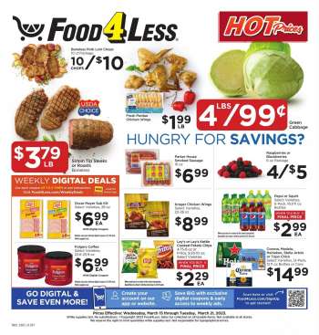 Food 4 Less Flyer - 03/15/2023 - 03/21/2023.