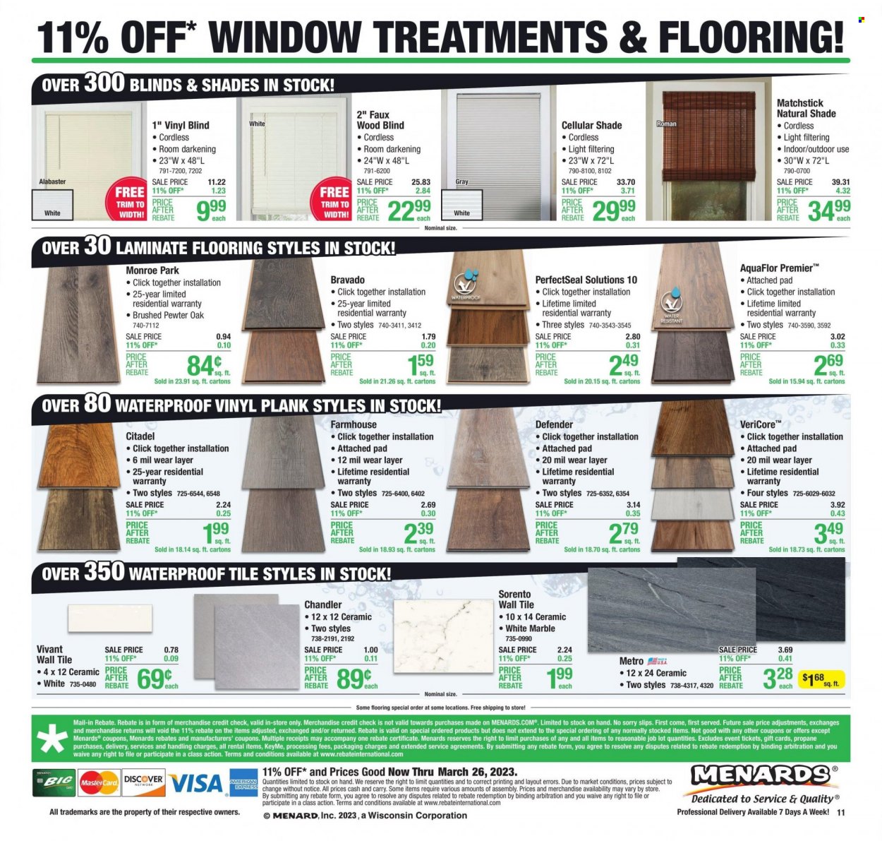 Menards ad - 03/16/2023 - 03/26/2023. Page 19