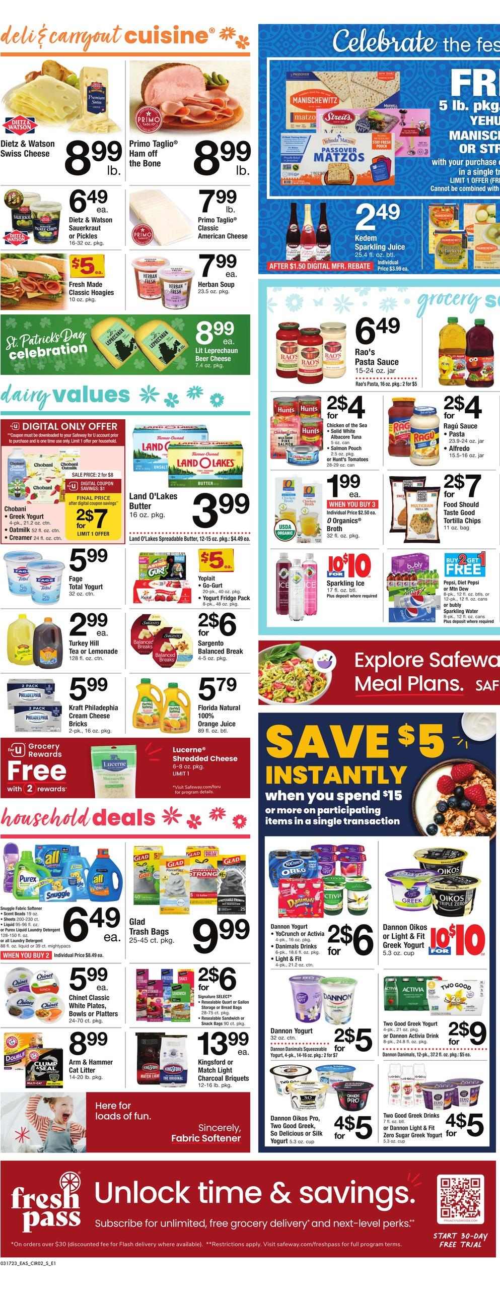 Safeway ad - 03/17/2023 - 03/23/2023. Page 3