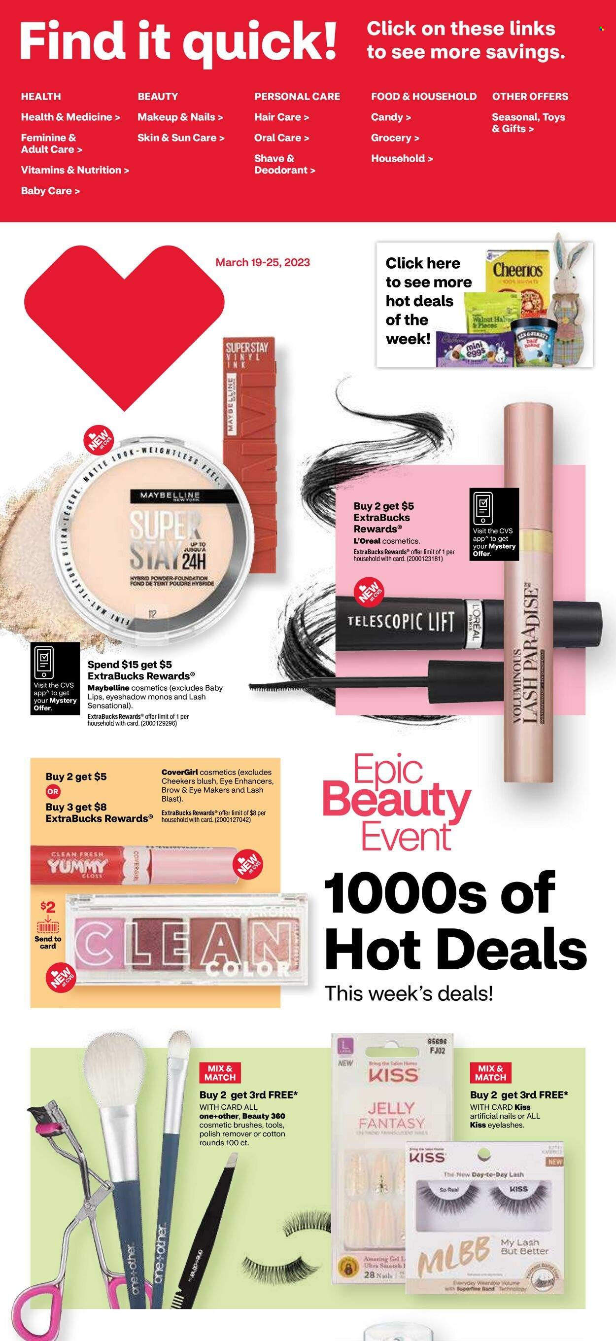 CVS Pharmacy ad - 03/19/2023 - 03/25/2023. Page 1