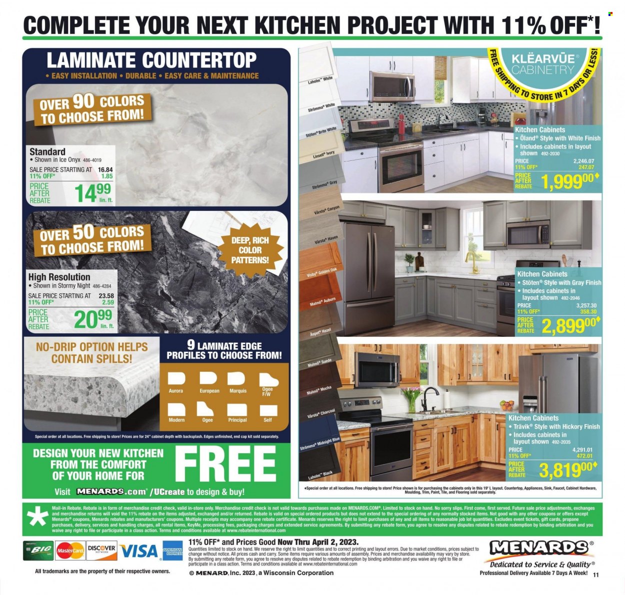 Menards ad - 03/23/2023 - 04/02/2023. Page 21