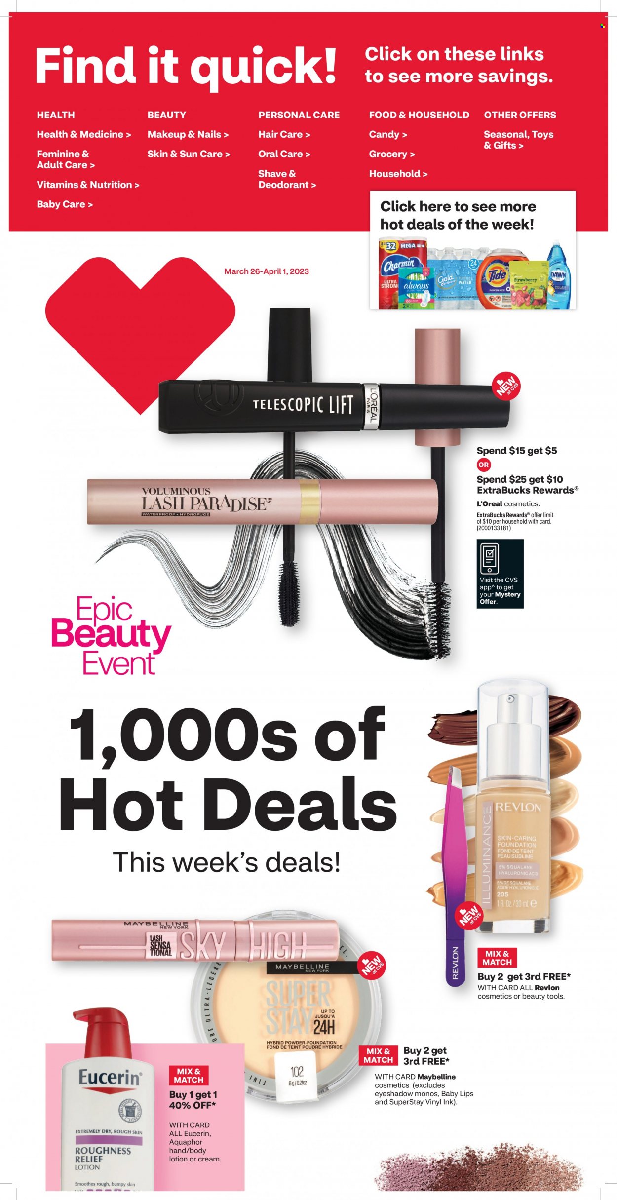 CVS Pharmacy ad - 03/26/2023 - 04/01/2023. Page 1