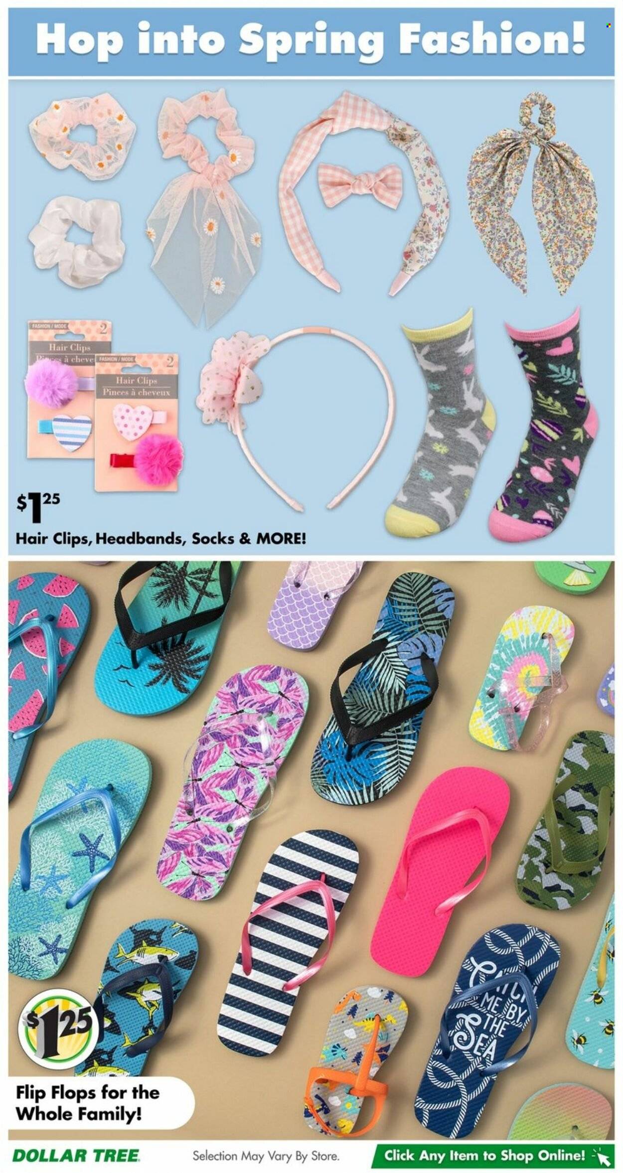 thumbnail - Dollar Tree Flyer - 03/26/2023 - 04/09/2023 - Sales products - socks. Page 7.