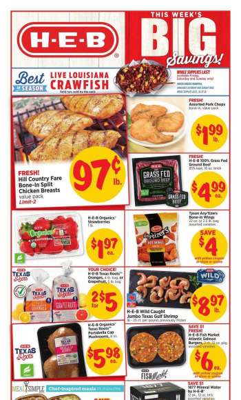 H-E-B Flyer - March 29, 2023 - April 04, 2023.