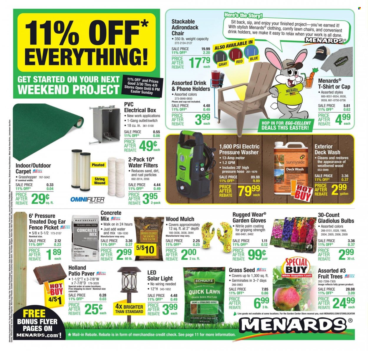 Menards ad - 03/29/2023 - 04/09/2023. Page 1