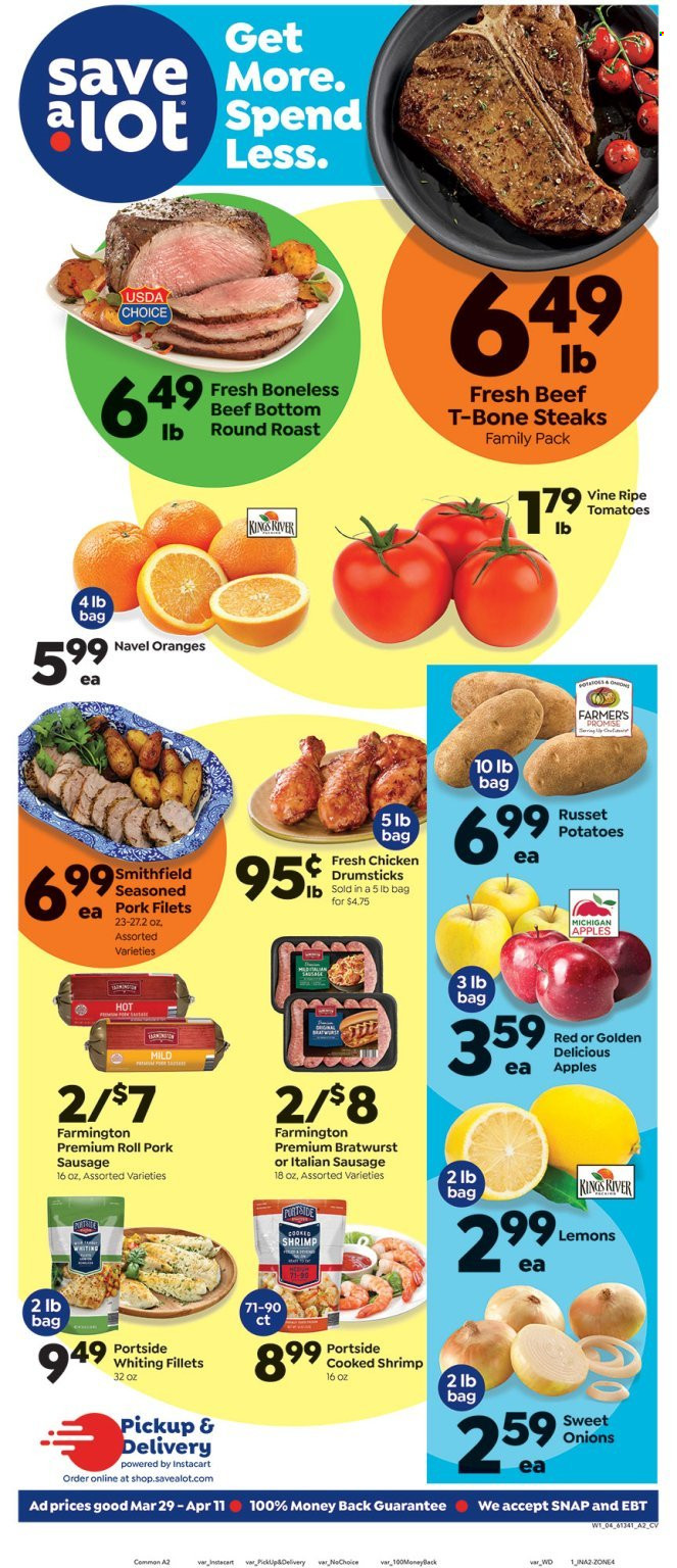 Save a Lot ad - 03/29/2023 - 04/11/2023. Page 1