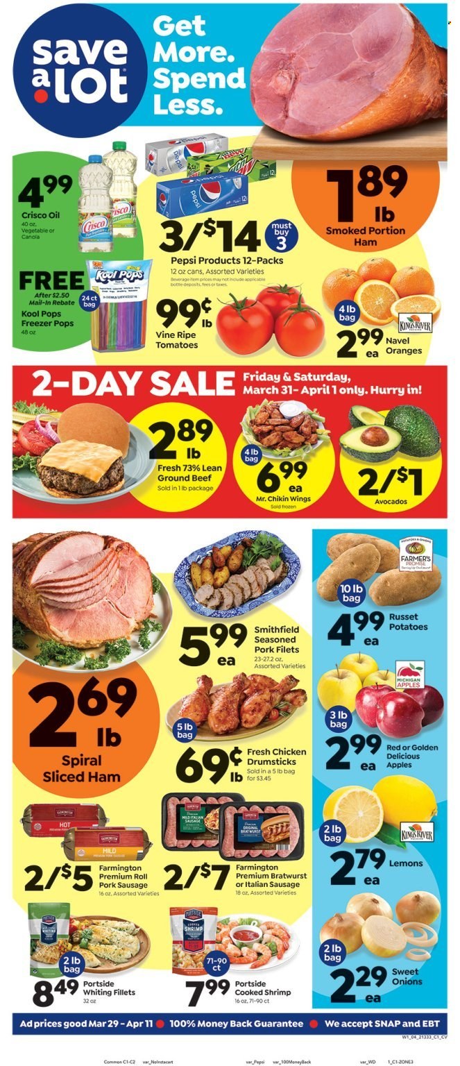 Save a Lot ad - 03/29/2023 - 04/11/2023. Page 1