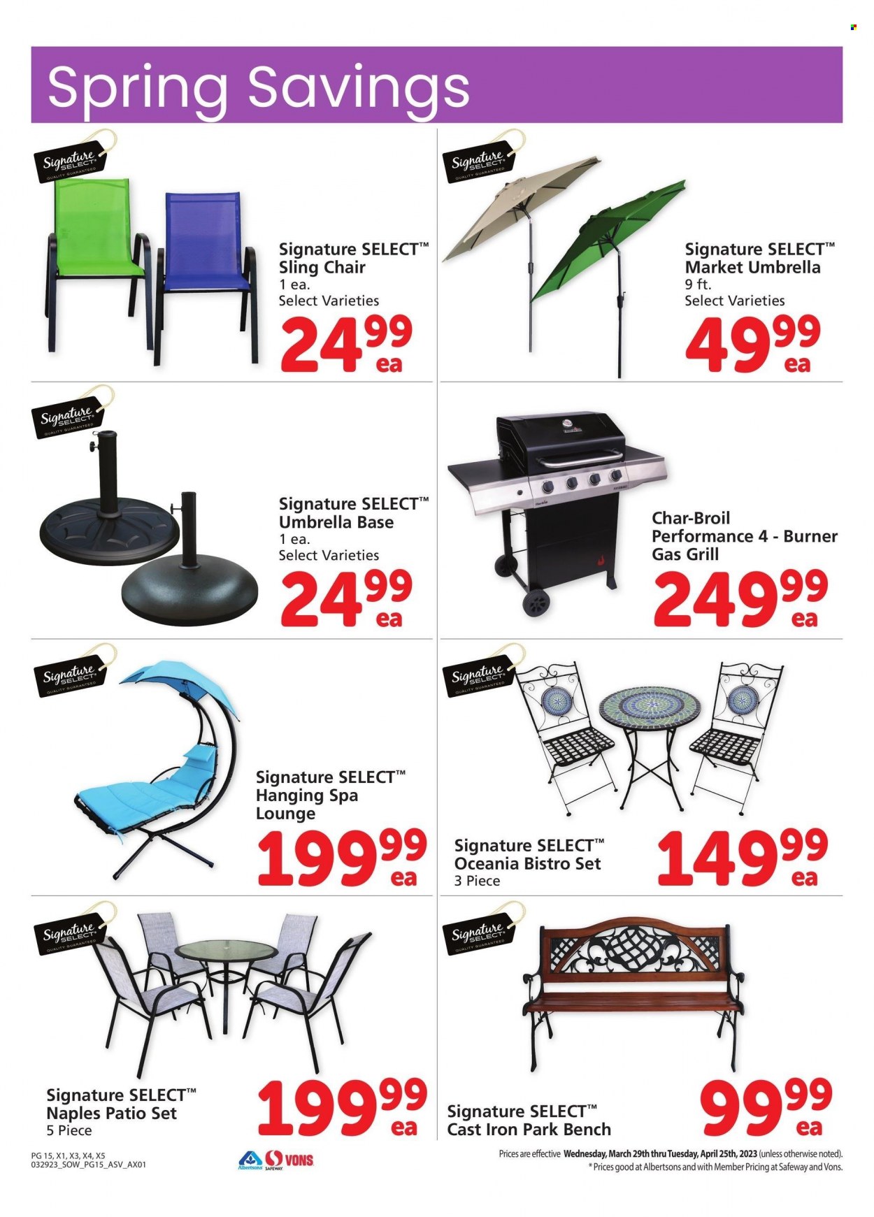 Safeway ad - 03/29/2023 - 04/25/2023. Page 15