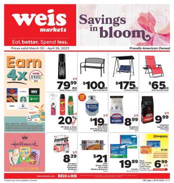 Weis Flyer - 03/30/2023 - 04/26/2023.