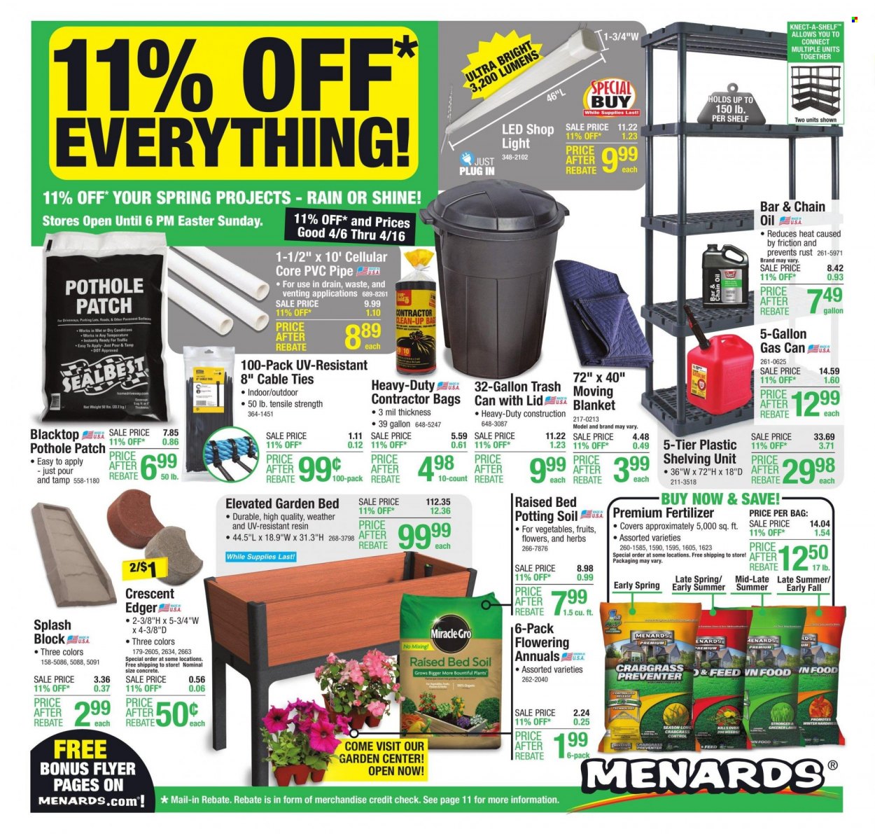 Menards ad - 04/05/2023 - 04/16/2023. Page 1