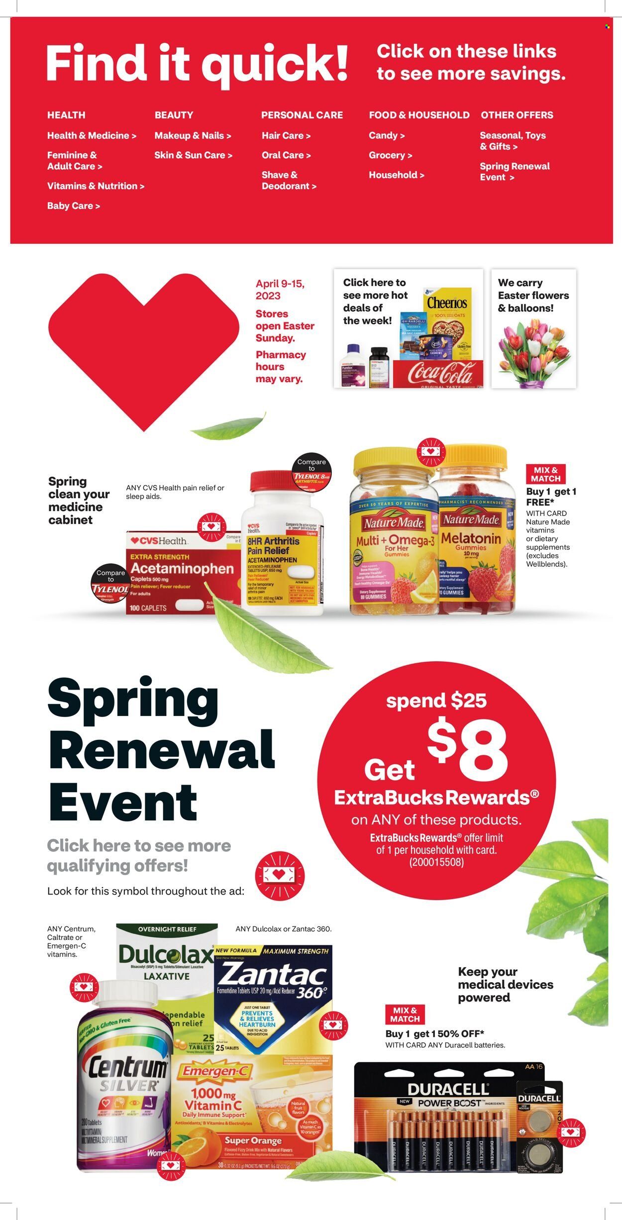 CVS Pharmacy ad - 04/09/2023 - 04/15/2023. Page 1