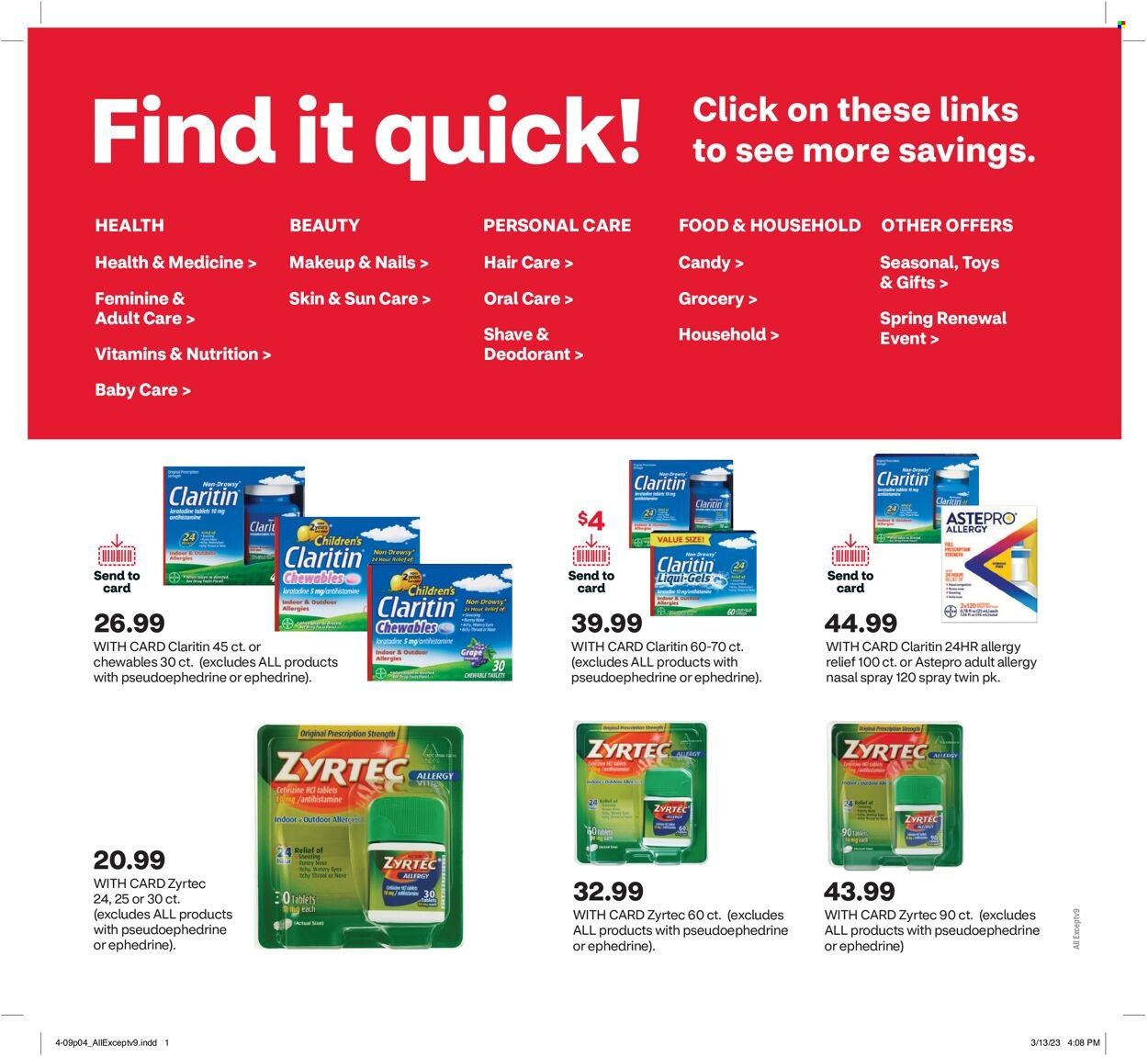 CVS Pharmacy ad - 04/09/2023 - 04/15/2023. Page 5