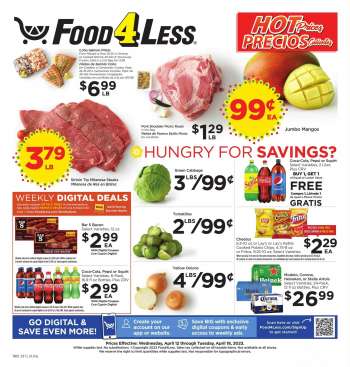 Food 4 Less Flyer - 04/12/2023 - 04/18/2023.